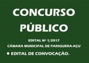 Edital de Convocação do Concurso Público nº 01/2017