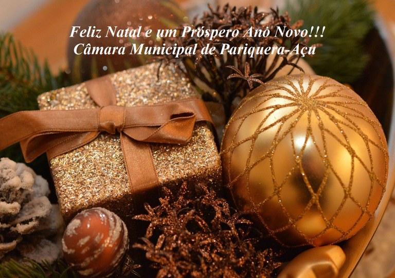 Feliz Natal e um Próspero Ano Novo!!! — Câmara Municipal de Pariquera-Açu