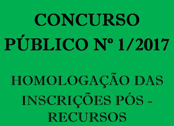 Homologação das inscrições pós-recursos