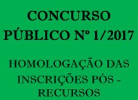 Homologação das inscrições pós-recursos