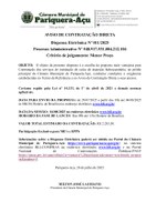 AVISO DE DISPENSA ELETRÔNICA Nº 011/2025