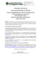 AVISO DE LICITAÇÃO CONCORRÊNCIA Nº 001/2024