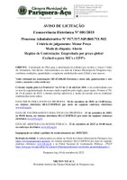 AVISO DE LICITAÇÃO CONCORRÊNCIA Nº 001/2025